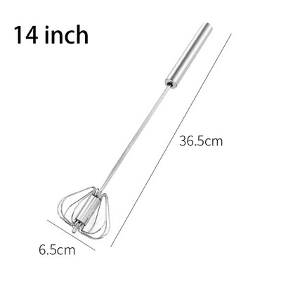 Ημιαυτόματο χτυπητήρι χειρός περιστρεφόμενο μίξερ ψησίματος 10/12/14 ιντσών Ημιαυτόματο σύρμα από ανοξείδωτο χάλυβα