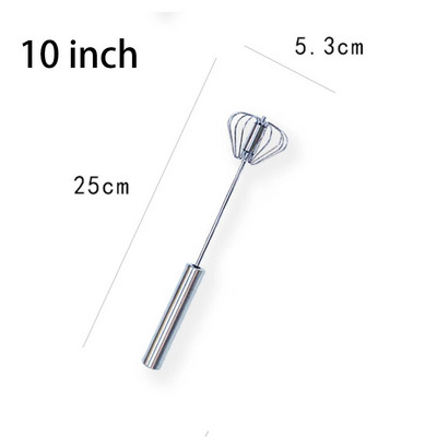 Ημιαυτόματο χτυπητήρι χειρός περιστρεφόμενο μίξερ ψησίματος 10/12/14 ιντσών Ημιαυτόματο σύρμα από ανοξείδωτο χάλυβα