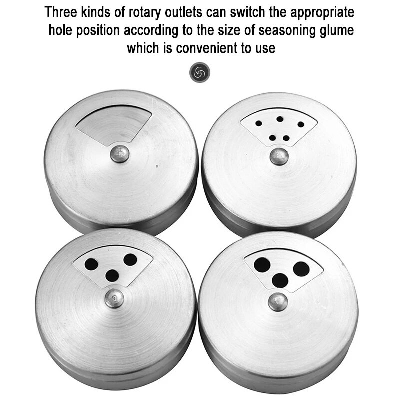 Virtuvės prieskonių stiklainis Prieskonių besisukantis dangtelis permatomas stiklinis prieskonių indelis namams kepsninės prieskonių purkštuvų buteliuko virimo įrankiai