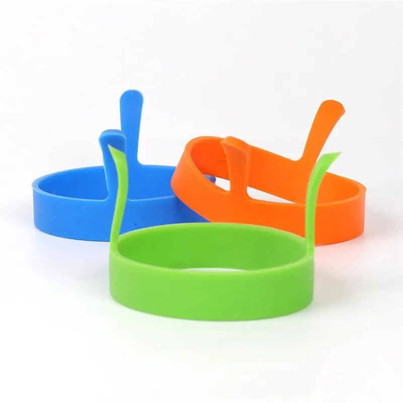 1vnt Kūrybinis apvalus silikoninis pusryčiams keptų kiaušinių formelės Brakonieriaus blynų žiedo formos įrankis virtuvės priedai