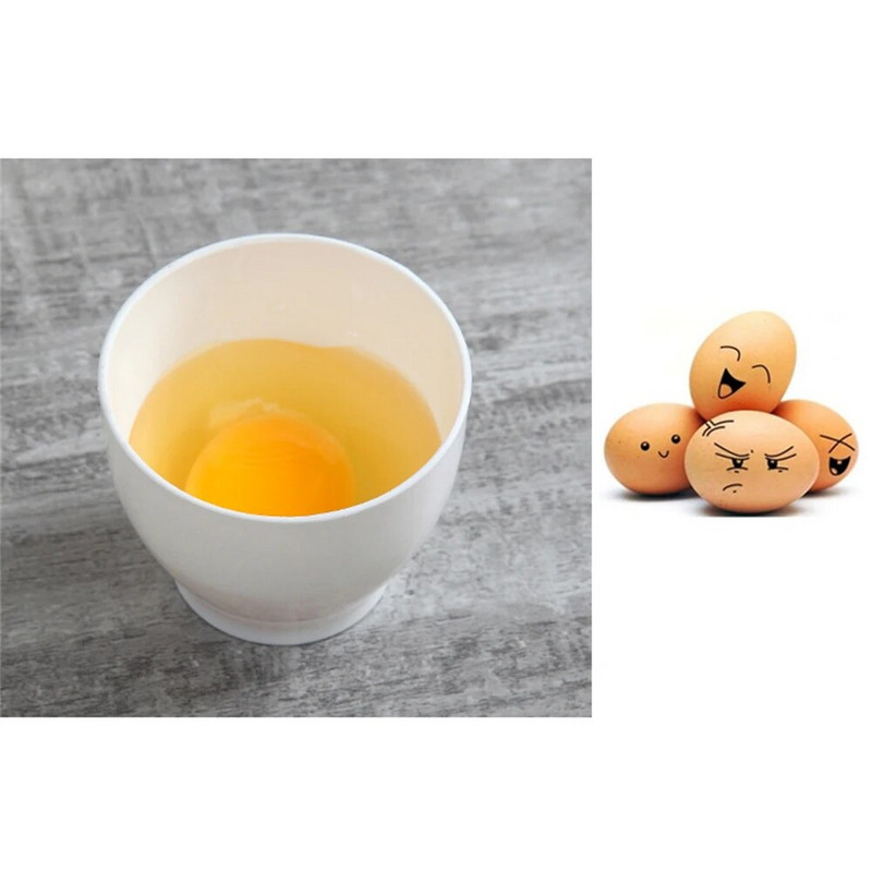 2 vnt. Garuose virtų kiaušinių puodelis Mikrobangų krosnelės kiaušinių viryklės puodelis Silikoniniai brakonieriai Nelipnus kiaušinių viryklės daliklis Virtų kiaušinių puodelis Virtuvės priedai