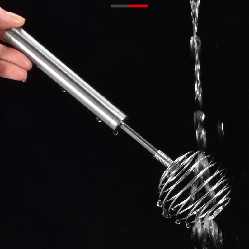 Oțel inoxidabil bile cu arc Batetor de ouă semi-automat Mixer de mână pentru ouă de unt Mașină de zdrobire de cartofi pentru avocado Instrument de copt