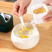 Kuhinjska kutija za začine s četiri odjeljka, kombinirani set za kućanstvo, staklenka za začine, integrirana MSG kutija za pohranu limenke za sol i šećer