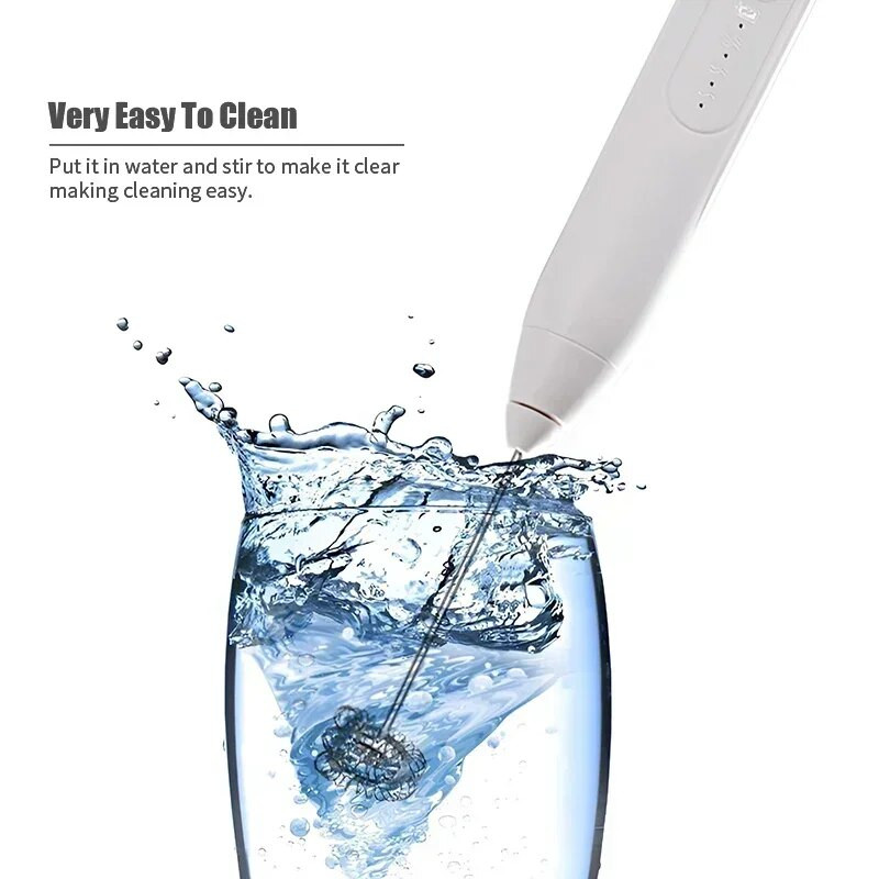 Μίξερ ψησίματος Αφρός γάλακτος 2 σε 1 USB Επαναφορτιζόμενο Ηλεκτρικό Αυγοδάρτη Κουζίνα Αναδευτήρας καφέ Thermomix Tm6 Εργαλεία Τραπεζαρίας