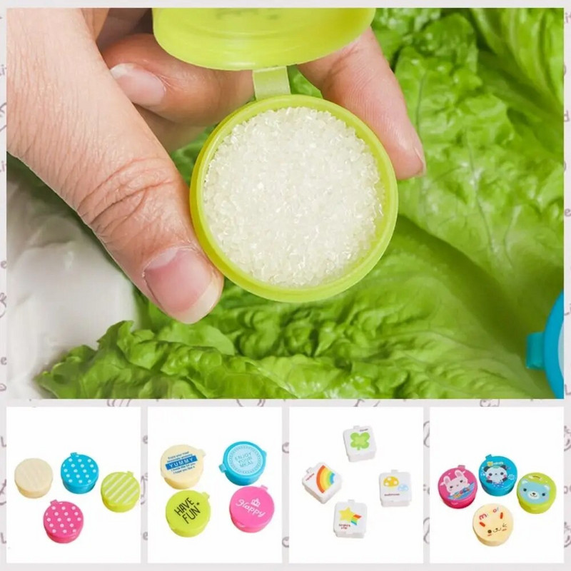 Κουτί 4 τεμαχίων μίνι μπουκάλι καρυκεύματα Σαλάτα dressing κέτσαπ δοχείο Πλαστικό χαριτωμένο κουτί συσκευασίας σάλτσας