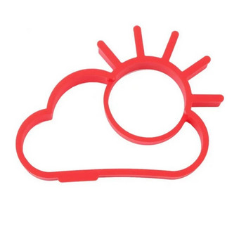 Слънце и облаци Фритюрник за яйца за закуска във формата на сърце