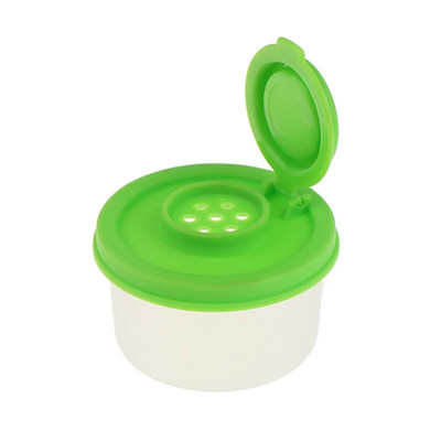 Mini druskos ir pipirų plaktuvo piknikas lauko virtuvės priešpiečių dėžutės Kelioninis plastikinis su prieskoniais sandariai uždarytas stiklainis dozatoriaus prieskonių talpyklos dangtelis