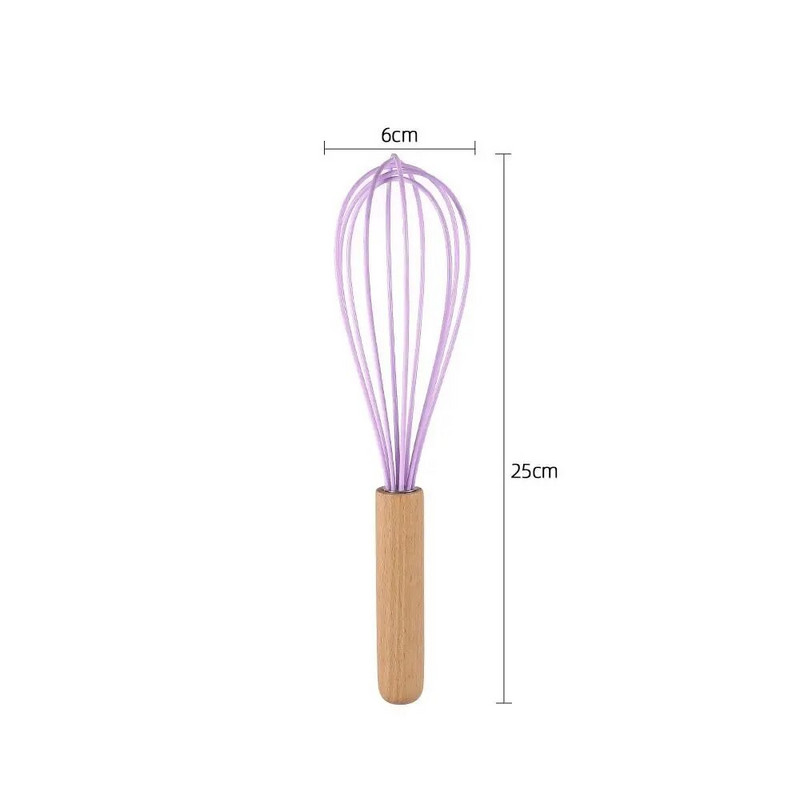 Medinis plaktuvas Silikonas Balionas Viela Rankinis Kiaušinių Plaktuvas Virtuvės Įtaisai Kiaušinių Įrankiai Virtuvės reikmenys