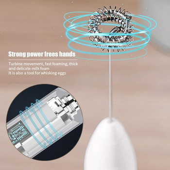 Електрически пенообразуватели за мляко Ръчен безжичен блендер USB мини кафемашина Миксер за разбиване на крем Капучино Разбиване на яйца Пасатор за храна