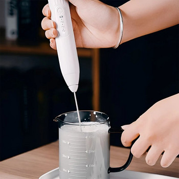Електрически пенообразуватели за мляко Ръчен безжичен блендер USB мини кафемашина Миксер за разбиване на крем Капучино Разбиване на яйца Пасатор за храна