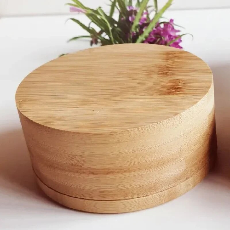 Három az egyben fűszeres doboz otthoni konyha fűszeres tégely Só-mononátrium-glutamát fűszeres tárolódoboz fa tárolóedény