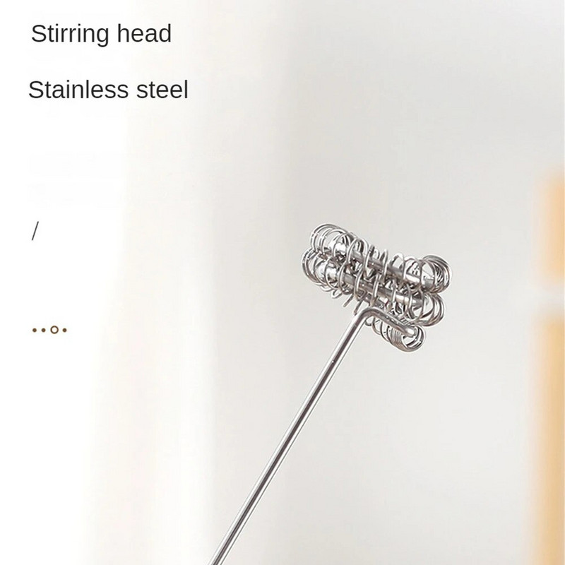 Elektrinis pieno putų plakiklis kavos virimo aparatas rankinis maišytuvas kapučino maltų putų mišinio įrankis Kiaušinių plakimo tipas Patogūs maži maitinimo šaltiniai