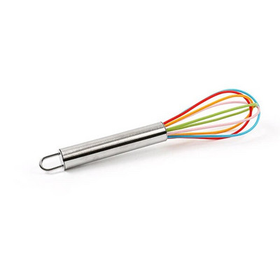 8 colių nerūdijančio plieno baliono vielos silikono plaktuvas rankinis kiaušinių plakimo maišytuvas virtuvės kepimo reikmenys pieno grietinėlės sviesto plakimo maišytuvas