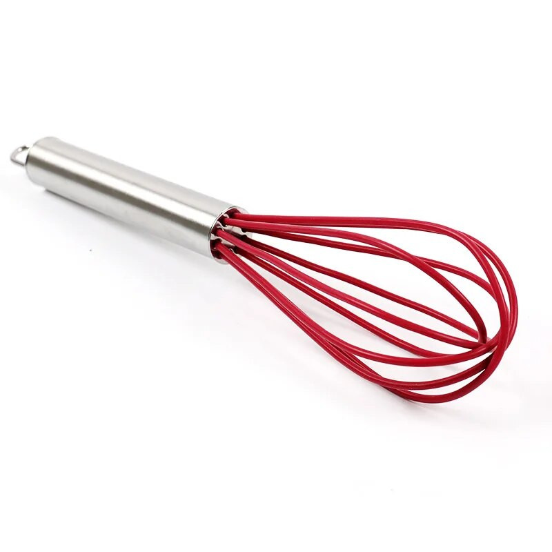 8 colių nerūdijančio plieno baliono vielos silikono plaktuvas rankinis kiaušinių plakimo maišytuvas virtuvės kepimo reikmenys pieno grietinėlės sviesto plakimo maišytuvas