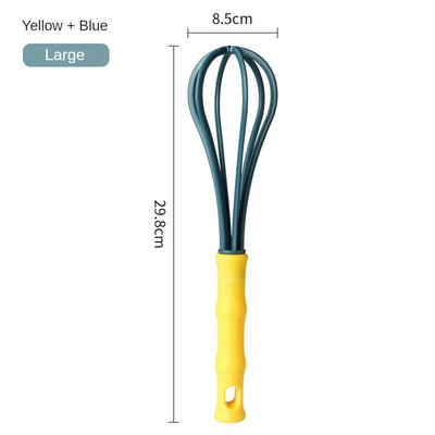 Rankiniai kiaušinių plakikliai 18,5 / 25,8 / 27,8 / 29,8 cm rankiniai maišytuvai, maistiniai plastikiniai mini plaktuvai, skirti plakimui, plakimui ir kiaušinių maišymo įrankiams