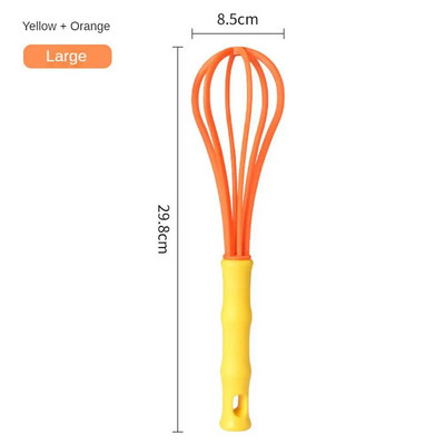 Rankiniai kiaušinių plakikliai 18,5 / 25,8 / 27,8 / 29,8 cm rankiniai maišytuvai, maistiniai plastikiniai mini plaktuvai, skirti plakimui, plakimui ir kiaušinių maišymo įrankiams