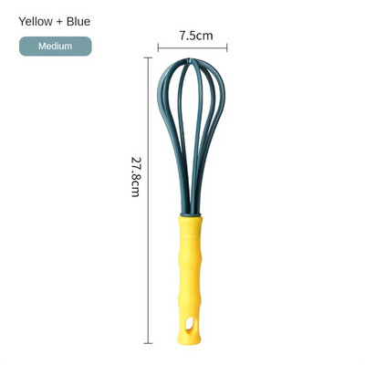 Rankiniai kiaušinių plakikliai 18,5 / 25,8 / 27,8 / 29,8 cm rankiniai maišytuvai, maistiniai plastikiniai mini plaktuvai, skirti plakimui, plakimui ir kiaušinių maišymo įrankiams