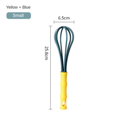 Rankiniai kiaušinių plakikliai 18,5 / 25,8 / 27,8 / 29,8 cm rankiniai maišytuvai, maistiniai plastikiniai mini plaktuvai, skirti plakimui, plakimui ir kiaušinių maišymo įrankiams