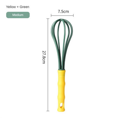 Rankiniai kiaušinių plakikliai 18,5 / 25,8 / 27,8 / 29,8 cm rankiniai maišytuvai, maistiniai plastikiniai mini plaktuvai, skirti plakimui, plakimui ir kiaušinių maišymo įrankiams