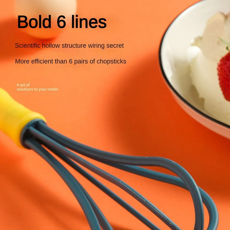 Rankiniai kiaušinių plakikliai 18,5 / 25,8 / 27,8 / 29,8 cm rankiniai maišytuvai, maistiniai plastikiniai mini plaktuvai, skirti plakimui, plakimui ir kiaušinių maišymo įrankiams