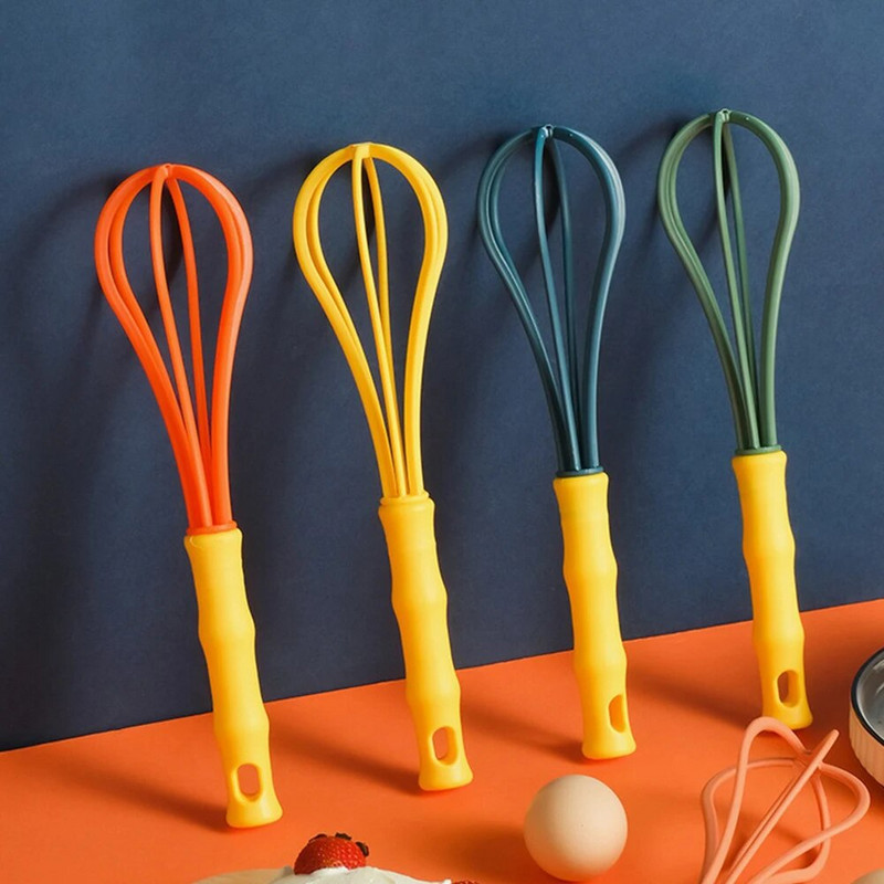 Rankiniai kiaušinių plakikliai 18,5 / 25,8 / 27,8 / 29,8 cm rankiniai maišytuvai, maistiniai plastikiniai mini plaktuvai, skirti plakimui, plakimui ir kiaušinių maišymo įrankiams