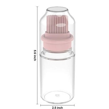 Четка за бутилки с олио, четка за бутилки за барбекю, силиконова четка за олио, бутилка за диспенсър за салатен дресинг със зехтин и оцет
