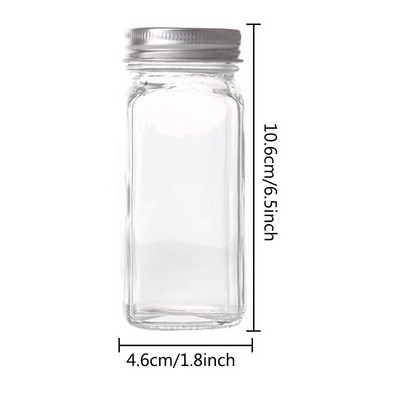 Roštilj Kuhinja Sol Papar Mini staklena posuda za poparku Boce sa začinima Limenke sa začinima Pepper Shakers Shaker Posuda za začine Staklenka začina
