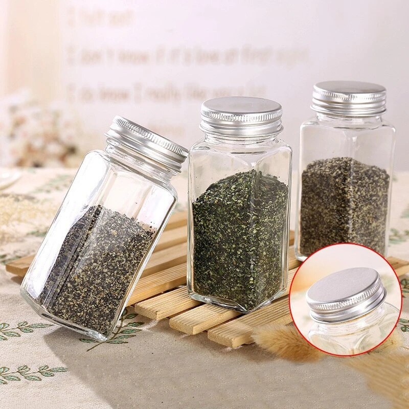 Roštilj Kuhinja Sol Papar Mini staklena posuda za poparku Boce sa začinima Limenke sa začinima Pepper Shakers Shaker Posuda za začine Staklenka začina