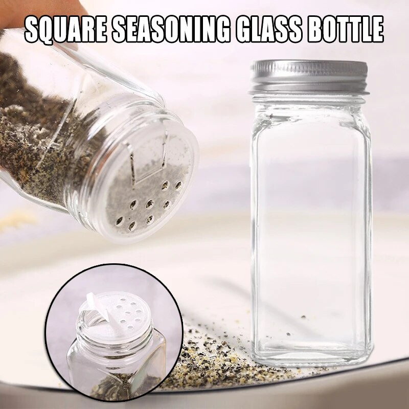 Roštilj Kuhinja Sol Papar Mini staklena posuda za poparku Boce sa začinima Limenke sa začinima Pepper Shakers Shaker Posuda za začine Staklenka začina