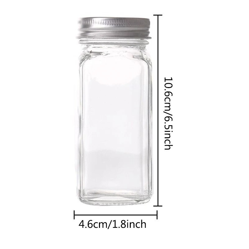 Roštilj Kuhinja Sol Papar Mini staklena posuda za poparku Boce sa začinima Limenke sa začinima Pepper Shakers Shaker Posuda za začine Staklenka začina