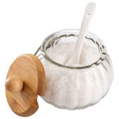 Üveg Cruet Ételüvegek Cukorka Svédasztalos Tartályok Cukortál Só Sütőtök Átlátszó Tartó Fedő Tároló Üveg