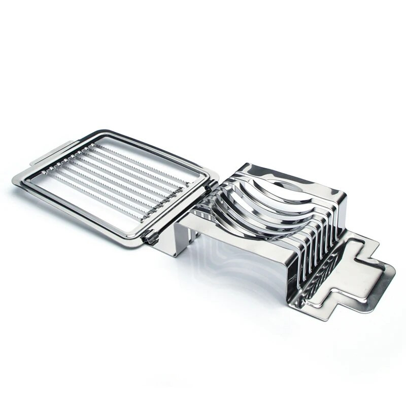 Rezač za jaja Rezač za kuhana jaja od nehrđajućeg čelika Višenamjenski kuhinjski rezač za jaja Kalup za rezanje voća Sjeckalica Kuhinjski gadget