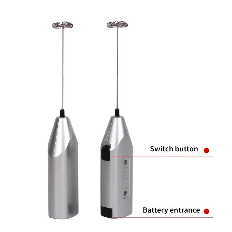 Virtuvinis elektrinis rankinis plaktuvas Kavos Pieno Kiaušinių Plaktuvas Nerūdijančio plieno Plaktuvas Kiaušinių Elektrinis Mini rankenėlė Maišymo gaminimo įtaisai