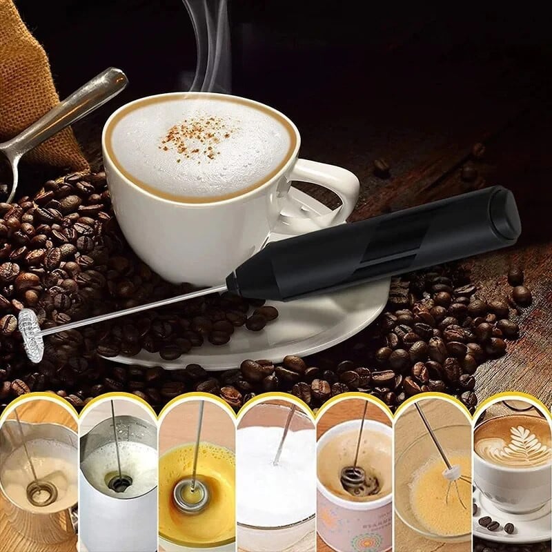Mini Electric Milk Foamer Blender Wireless Coffee Whisk Mixer Handheld Egg  Beater Cappuccino Frother Mixer Kitchen Whisk Tools