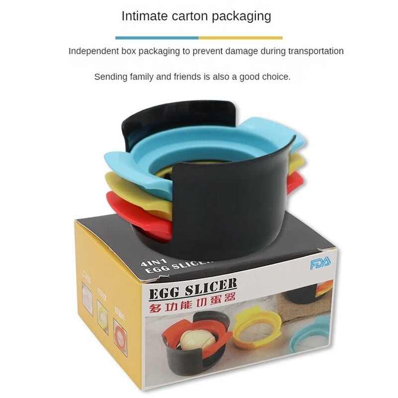 Kiaušinių pjaustyklė 3 viename Supjaustyti kiaušiniai Virti kiaušiniai Pjaustyklė Naminiai vaisiai Dešra Skintos gėlės Bento formuotojas Virtuvės priedai Apsaugo nuo rūdžių