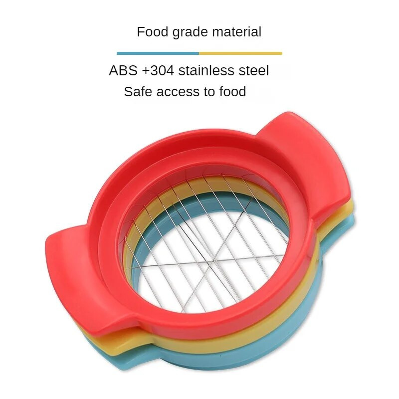 Kiaušinių pjaustyklė 3 viename Supjaustyti kiaušiniai Virti kiaušiniai Pjaustyklė Naminiai vaisiai Dešra Skintos gėlės Bento formuotojas Virtuvės priedai Apsaugo nuo rūdžių