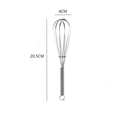 Batător de ouă manual multifuncțional Mixer de smântână de făină de ouă Mini batător de ouă din oțel inoxidabil de uz casnic Instrumente de coacere Accesorii de bucătărie