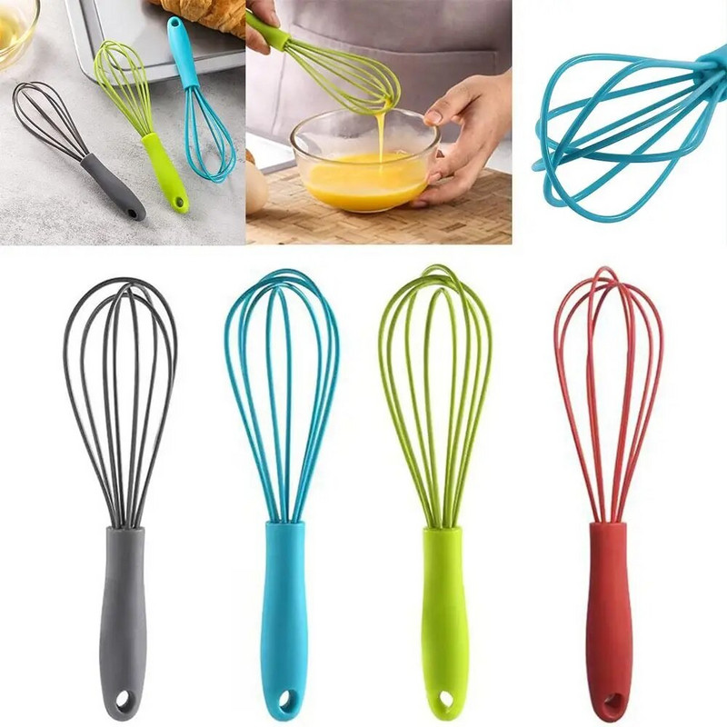 Ručna kompaktna mutilica za jaja Nova prijenosna silikonska pjenjača za jaja Kuhinjski alati