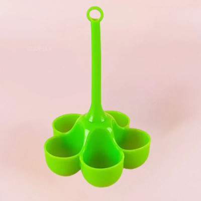 Kreativni držač za jaja s 3/5 rupa Silikonski aparat za kuhanje na pari Kućni pribor za kuhanje Voda Otpornost na visoke temperature Kuhana jaja Posuđe