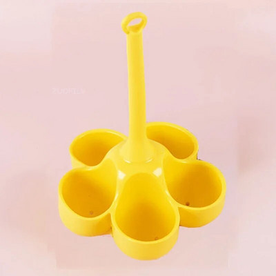 Kreativni držač za jaja s 3/5 rupa Silikonski aparat za kuhanje na pari Kućni pribor za kuhanje Voda Otpornost na visoke temperature Kuhana jaja Posuđe