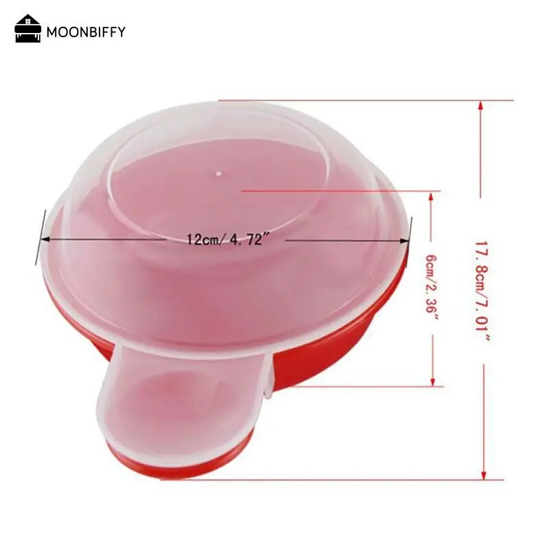 2 vnt Easy Eggwich mikrobangų kiaušinių virimo aparatas kiaušinis Hamburgo omleto gaminimo įrankis PP rankinis mėsainių preso mėsainių gaminimo įrankis Hamburger Pattie