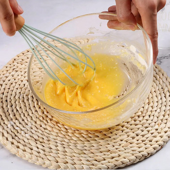 Silicone world Silicone Egg Beater Manual Whisk Cream Mixer Ανακατεύοντας Ανακάτεμα Αναδεύοντας Αυγοτέχνισμα με μπαλόνι σε στυλ Εργαλεία ψησίματος αυγών