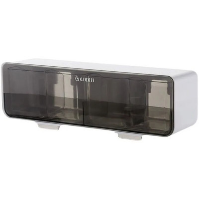 Fűszerdoboz fűszeres doboz falra szerelhető kombináció 4 rácsos falra szerelhető fűszeres doboz Só bors fűszeres tégely Konyhai kiegészítők