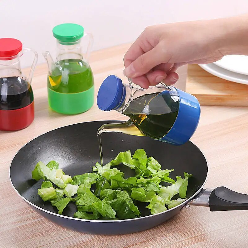 250/500 ml-es olajos flakon konyhai olaj főzősütő grillsütő palack főzéshez Konyhai tartozékok Ingyenes kiszállítás Grill Piknik eszközök