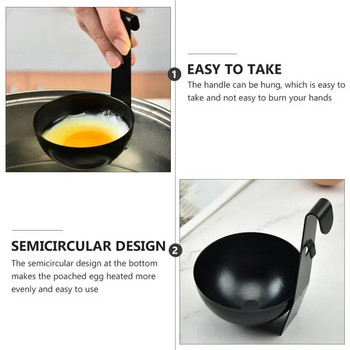 Αντικολλητικές φόρμες για αυγά Εύκολη χρήση Αυγοπαρασκευαστής ποσέ Βραστές Αυγοθήκες Κουτάλι για βραστά αυγά Ατμιστήρας Ράφι κουζίνας αυγών