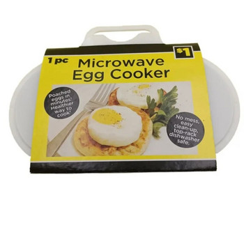 1 τμχ Πλαστικό PP Φούρνος μικροκυμάτων Αυγό ατμομάγειρα κουζίνας Εργαλείο τηγανίσματος αυγών DIY Εργαλείο μαγειρικής αυγών Είδη κουζίνας Κουζίνα αυγών Κουζίνα κουζίνας