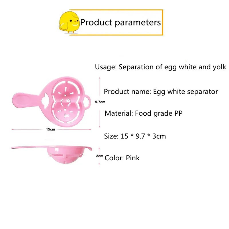 Creative Egg Separator Egg Liquid Filter Sift Splitter Διαιρέτης κρόκων αυγών Κοσκινάκι Κουζίνα Σπίτι Σεφ Τραπεζαρία Μαγειρική Gadget