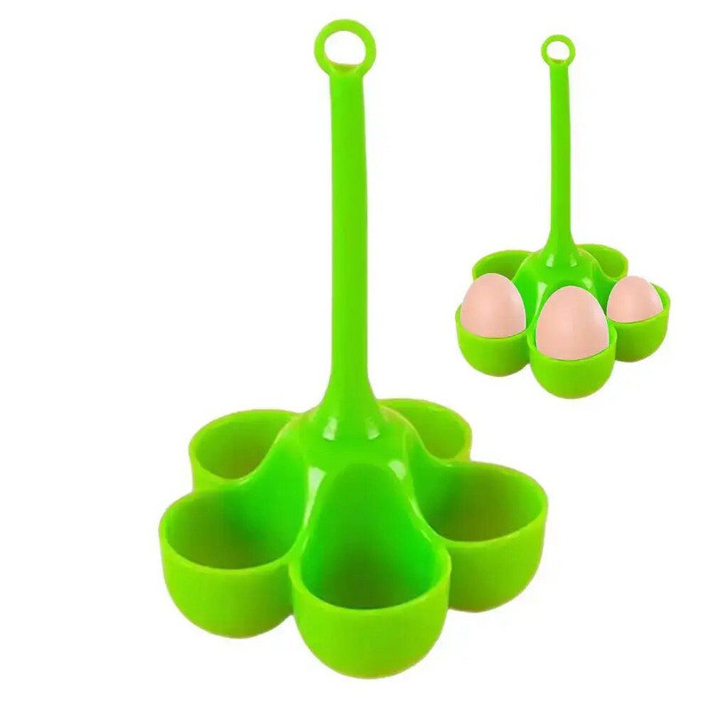 5 skylučių silikoninė kiaušinių viryklė, atspari aukštai temperatūrai, garuose virtų kiaušinių padėklas, maisto kokybės papildomi maisto įrankiai