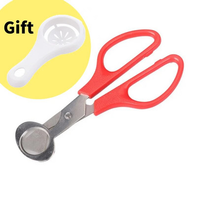 Kiaušinių žirklės nerūdijančio plieno putpelių kiaušinių žirklinis atidarytuvas žaliavinio kiaušinio atvirų peilių kirpimo mašinėlės kūrybinių įrankių rinkinys virtuvės reikmenims