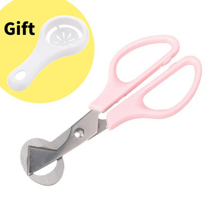 Kiaušinių žirklės nerūdijančio plieno putpelių kiaušinių žirklinis atidarytuvas žaliavinio kiaušinio atvirų peilių kirpimo mašinėlės kūrybinių įrankių rinkinys virtuvės reikmenims